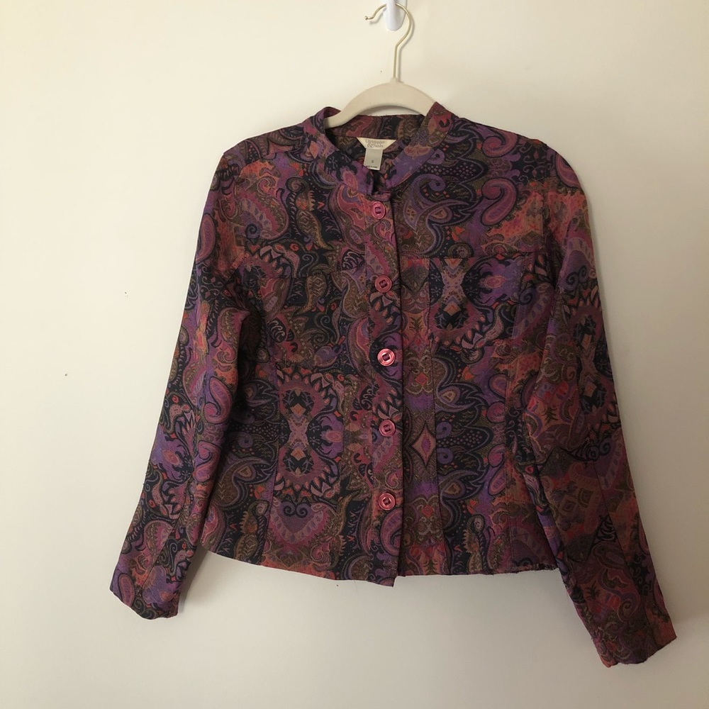 Christopher Banks Tapestry mauve jacket